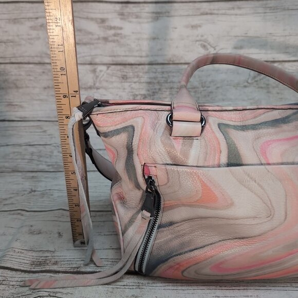 Aimee Kestenberg Convertible Satchel Shoulder Bag in Sahara Print Color Leather - Picture 4 of 11